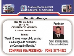 PALESTRA NA ACIC - Tema: SERVI 15 ANOS